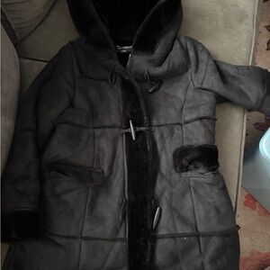 Rothschild Black Teddy Jacket with Hood